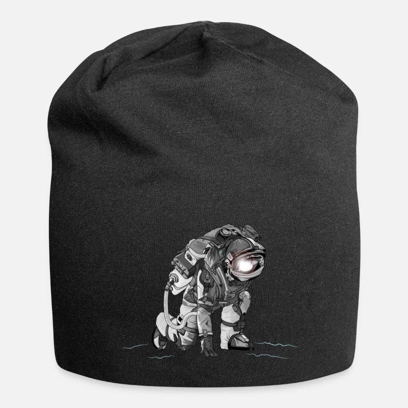 astronaute - Bonnet en jersey - noir