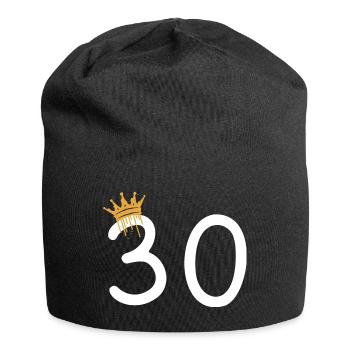 30 - Jersey Beanie - black - Front