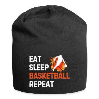 Eat Sleep Basketball Repeat Basketball Player - Jersey Beanie - black - Front