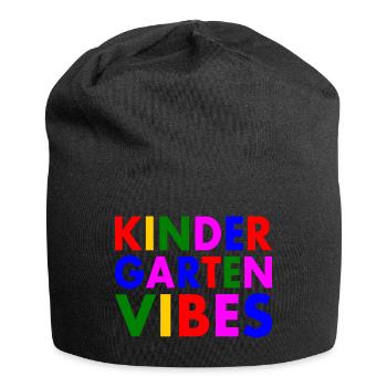 kindergarten vibes - Bonnet en jersey - noir - Devant
