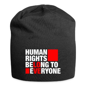 Human Rights Belong To Everyone - Jersey Beanie - black - Front