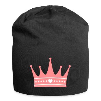 Symbole de couronne de princesse Tiara - Bonnet en jersey - noir - Devant