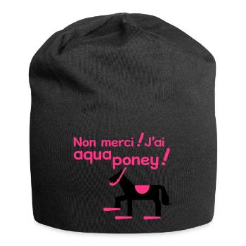 Aqua Poney - Bonnet en jersey - noir - Devant
