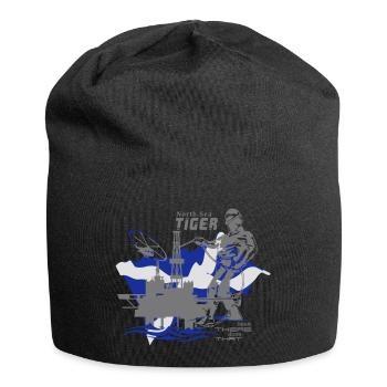 Oil Rig Oil Platform North Sea Aberdeen Scotland - Jersey Beanie - black - Front