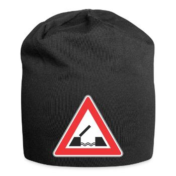 Road sign bridge - Jersey Beanie - black - Front