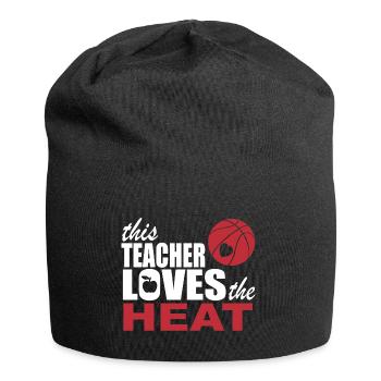 ce professeur aime la chaleur - Bonnet en jersey - noir - Devant