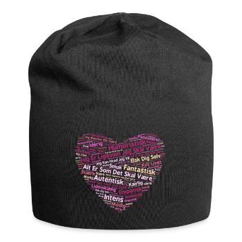 Heart - Jersey Beanie - black - Front