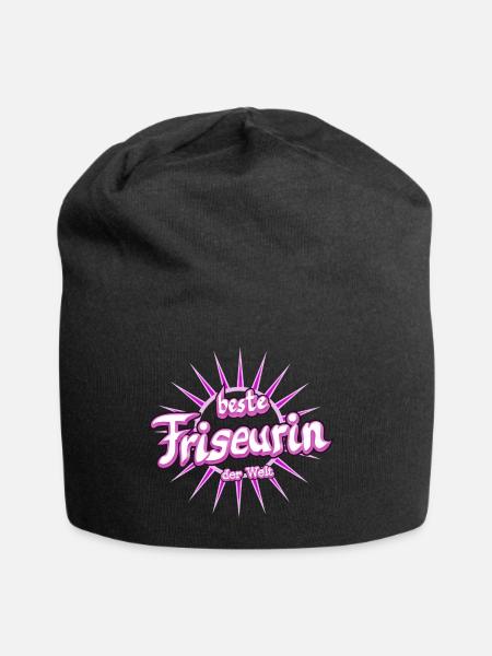 Friseurin - Jersey-Beanie - Schwarz