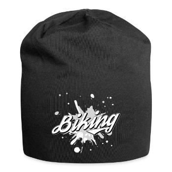 Biking Fahrrad Fahrradfahren Fahrradtour - Jersey-Beanie - Schwarz - Vorne