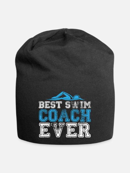 Schwimmen Trainer - Jersey-Beanie - Schwarz