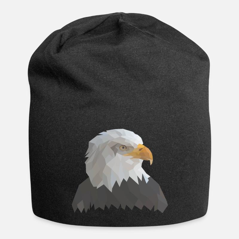 Adler - Jersey-Beanie - Schwarz