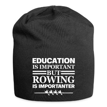 Rudern Spruch Lustig - Jersey-Beanie - Schwarz - Vorne
