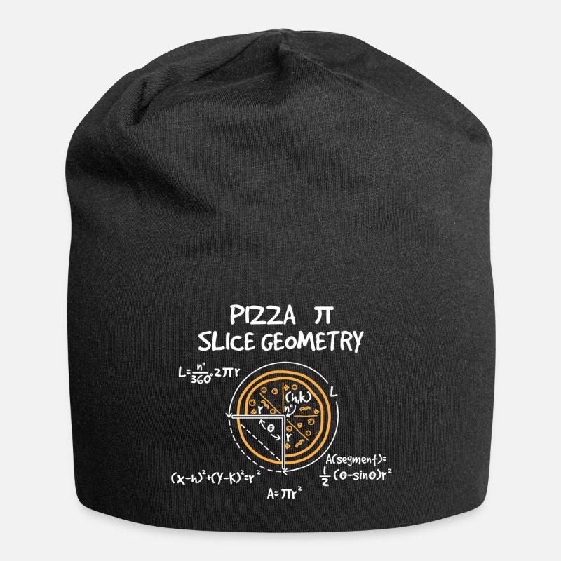 Pizza math - Jersey Beanie - black
