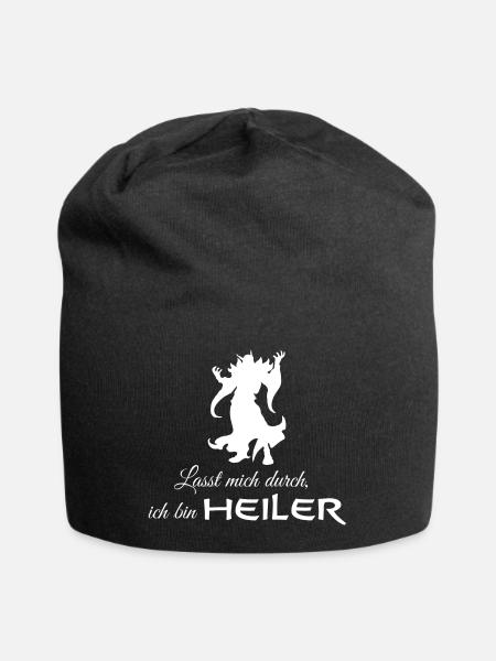 Mage Healer Fantasy - Jersey Beanie - black