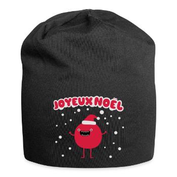 Joyeux Noël - Jersey-Beanie - Schwarz - Vorne