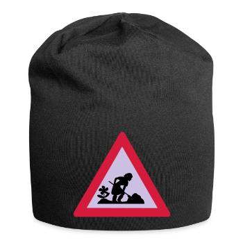baustelle - Jersey-Beanie - Schwarz - Vorne