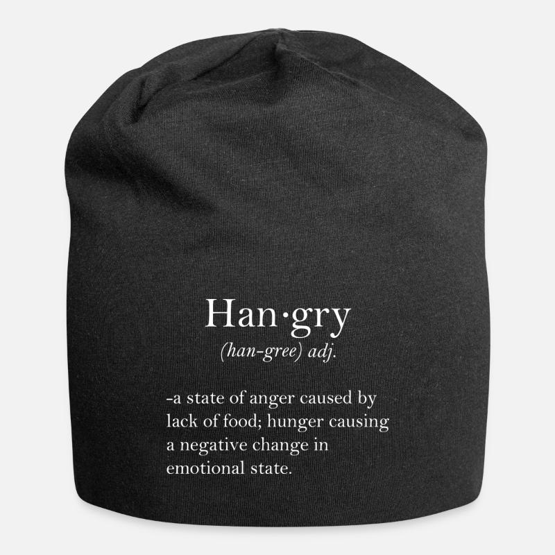 Hangry Gift - Jersey-Beanie - Schwarz
