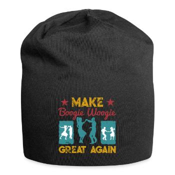 Make Boogie Woogie Great Again Tanzen Geschenk - Jersey-Beanie - Schwarz - Vorne