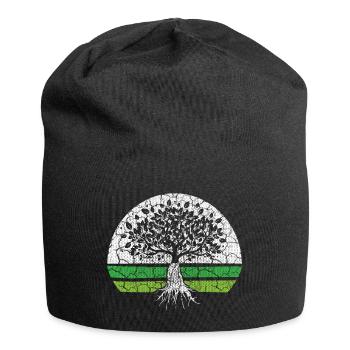 Arbre vert Co2 Climat Environnement Transition énergétique écologique bio - Bonnet en jersey - noir - Devant