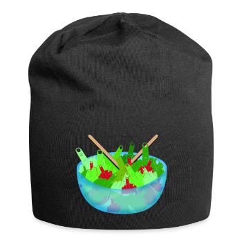 Fuck you salad - Bonnet en jersey - noir - Devant