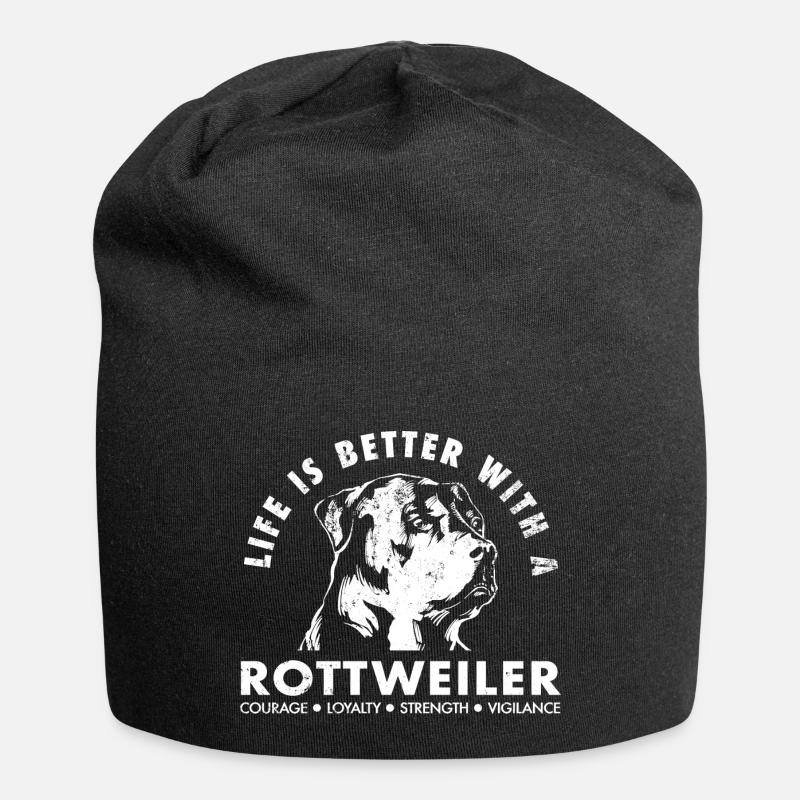 rottweiler - Jersey Beanie - black