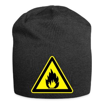 inflammable sign - Jersey-Beanie - Anthrazit - Vorne
