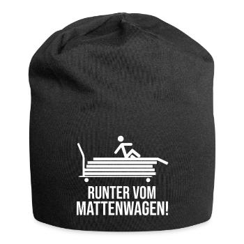 Sportlehrer Sportlehrerin Sportunterricht lustig - Jersey-Beanie - Schwarz - Vorne