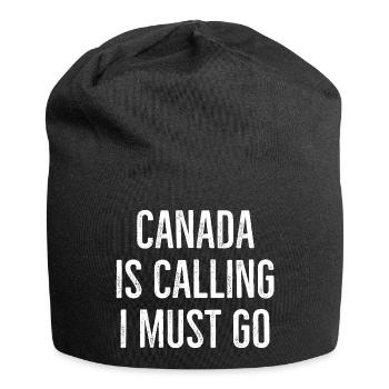 Le Canada appelle, je dois y aller - Bonnet en jersey - noir - Devant