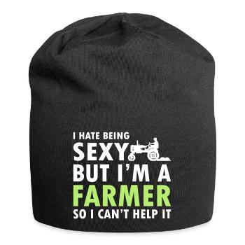 I Hate Being Sexy But I m A Farmer - Jersey-Beanie - Schwarz - Vorne
