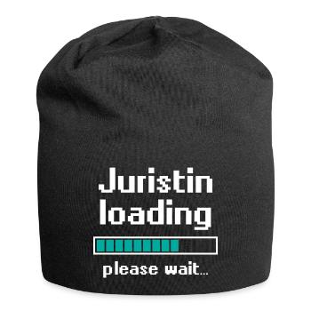 Lawyer loading law justice profession gift - Jersey Beanie - black - Front