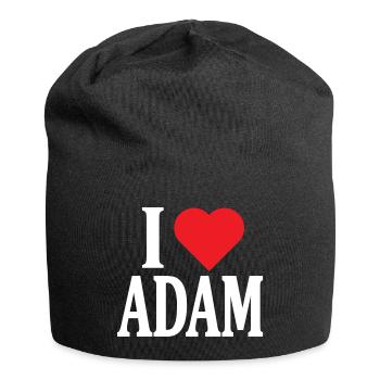 T-shirt J’aime Adam J’aime Adam t-shirt - Bonnet en jersey - noir - Devant