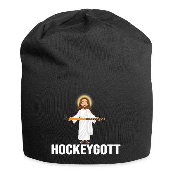 hockey hockeystick fieldhockey field hockeygott - Jersey Beanie - black - Front