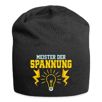 Meister der Spannung Elektriker Elektroniker - Jersey-Beanie - Schwarz - Vorne