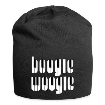 Boogie Woogie Piano keys design - Jersey Beanie - black - Front