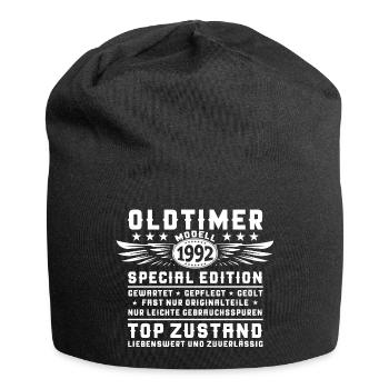 Oldtimer Jahrgang 1992 30. Geburtstag Geschenk Fun - Jersey-Beanie - Schwarz - Vorne