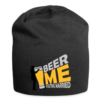 Beer Me Getting Married - Jersey Beanie - black - Front