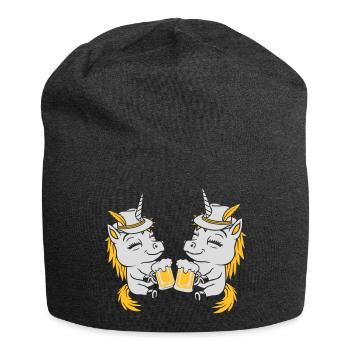 Bier Anstoßen Einhorn Team - Jersey-Beanie - Anthrazit - Vorne