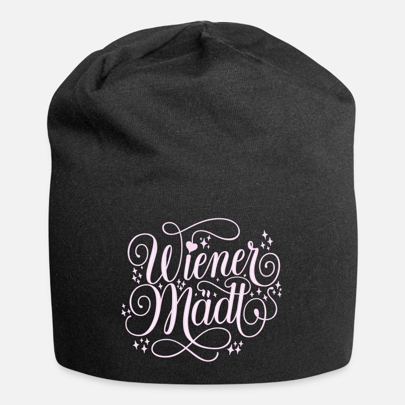 Filles viennoises - Bonnet en jersey - noir