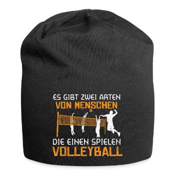 Die einen... - Volleyballer Beach Volleyball - Jersey-Beanie - Schwarz - Vorne