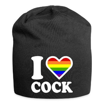 I love cock - Jersey Beanie - black - Front