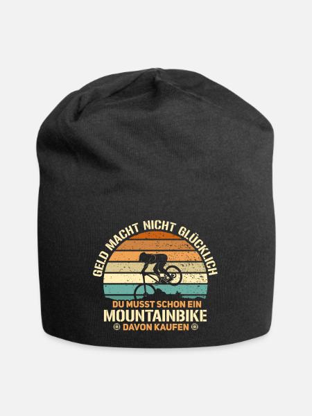 Mountainbike = Glück - Mountainbiker Mountainbike - Jersey-Beanie - Schwarz
