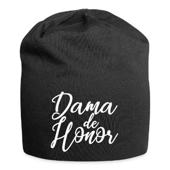 Dama de Honor Bridesmaid Team Bride Wedding Gift - Jersey Beanie - black - Front