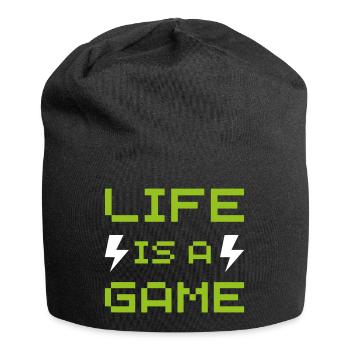 LA VIE EST UN JEU DE HASARD CITATION - Bonnet en jersey - noir - Devant