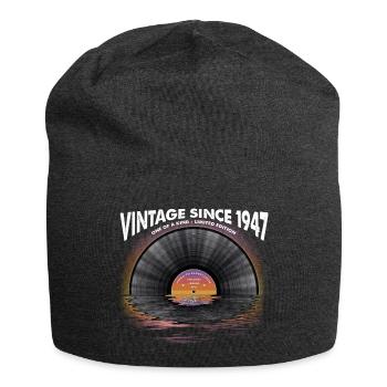 Vintage seit 1947 Retro Disco Music Vintage - Jersey-Beanie - Anthrazit - Vorne