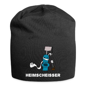 Heimscheisser WC Klo - Jersey-Beanie - Schwarz - Vorne