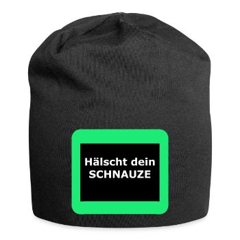 Hälscht dein Schnauze - Jersey-Beanie - Schwarz - Vorne