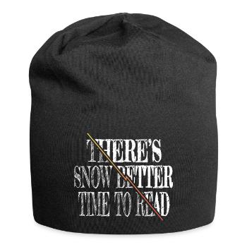 book reader lover book keeper gift funny - Jersey-Beanie - Schwarz - Vorne