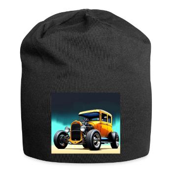 Hot Rod in the Night 60s Rockabilly - Jersey Beanie - black - Front