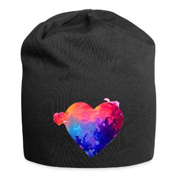 Valentine's Day Mother's Day Love Wedding Engagement - Jersey Beanie - black - Front