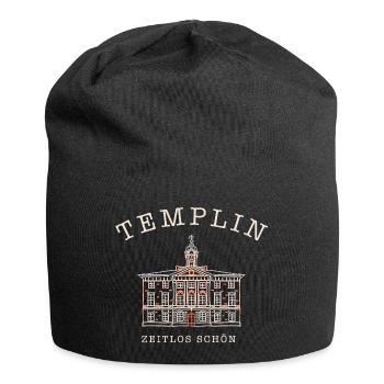 Templin, Historisches Rathaus, Uckermark - Jersey-Beanie - Schwarz - Vorne